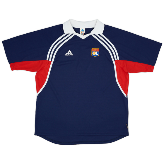 2000-01 Lyon adidas Training Polo Shirt - 8/10 - (XL)