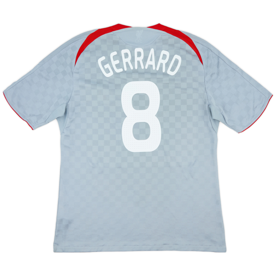 2008-09 Liverpool Away Shirt Gerrard #8 - 5/10 - (XL)