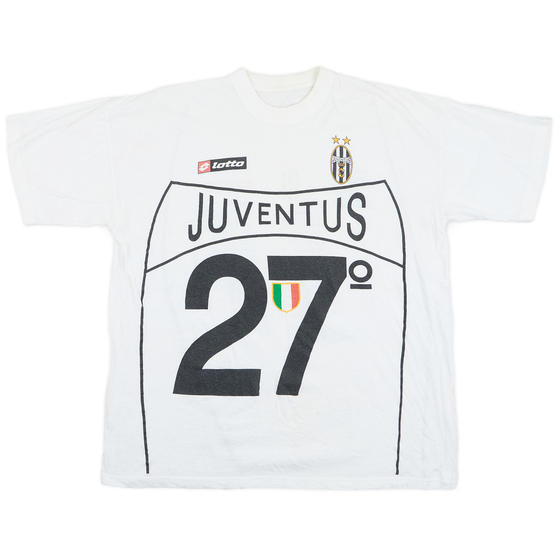 2002-03 Juventus Lotto '27 Campioni D'Italia' Cotton Tee - 6/10 - (L)