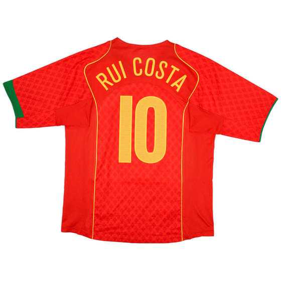 2004-06 Portugal Home Shirt Rui Costa #10 - 9/10 - (L)