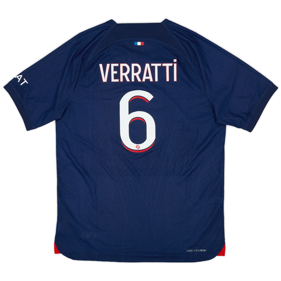 2023-24 Paris Saint-Germain Authentic Home Shirt Verratti #6 (L)