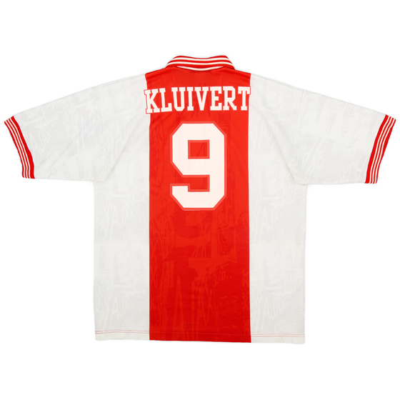 1996-97 Ajax Home Shirt Kluivert #9 - 8/10 - (L)