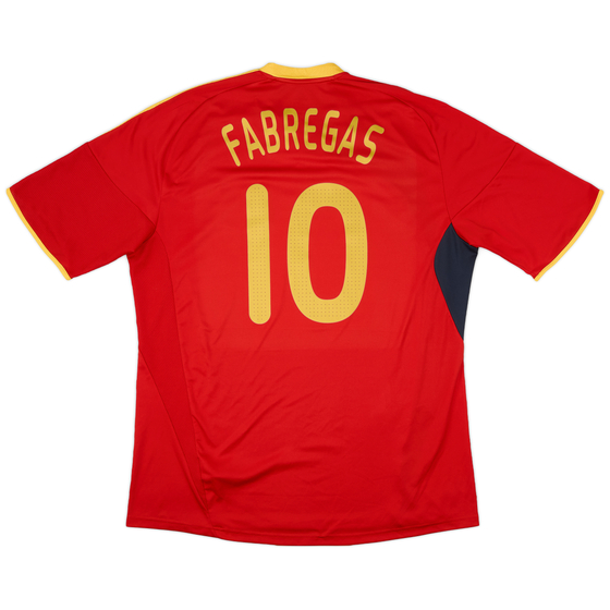 2009 Spain Home Shirt Fabregas #10 - 9/10 - (XXL)