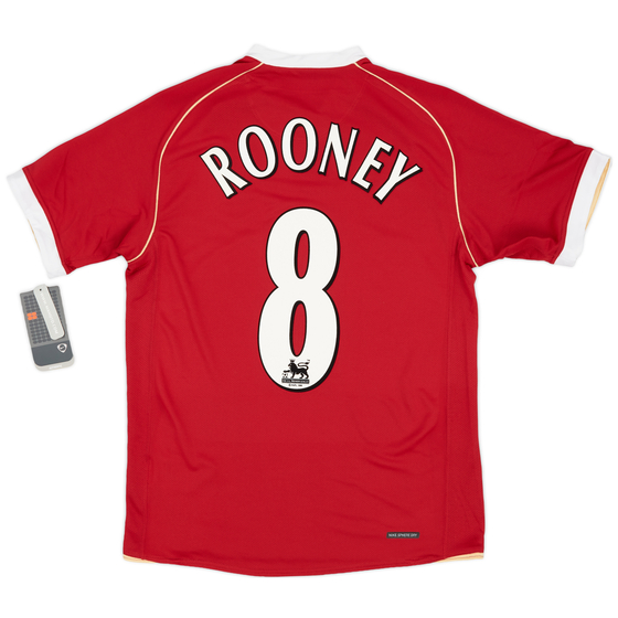 2006-07 Manchester United Home Shirt Rooney #8 (S)