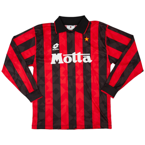 1993-94 AC Milan Home L/S Shirt - 5/10 - (M)