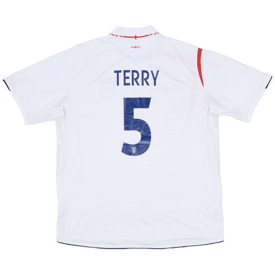 2005-07 England Home Shirt Terry #5 - 7/10 - (XXL)