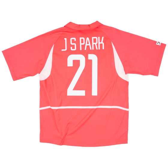 2002-03 South Korea Home Shirt J.S.Park #21 - 9/10 - (L)