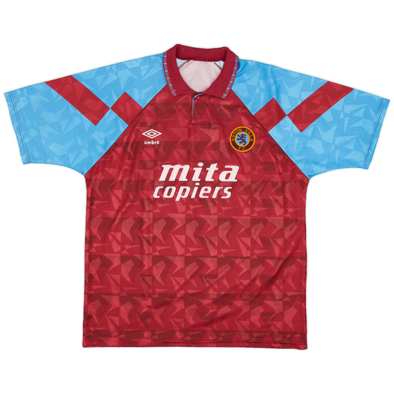 1990-92 Aston Villa Home Shirt - 9/10 - (XL)