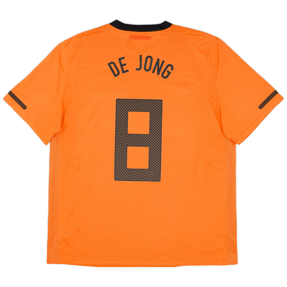 2010-11 Netherlands Home Shirt De Jong #8 - 8/10 - (XL)