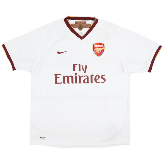 2007-08 Arsenal Signed Away Shirt - 8/10 - (L)