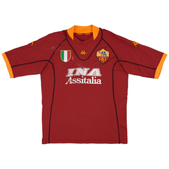 2001-02 Roma Home Shirt - 5/10 - (XL)