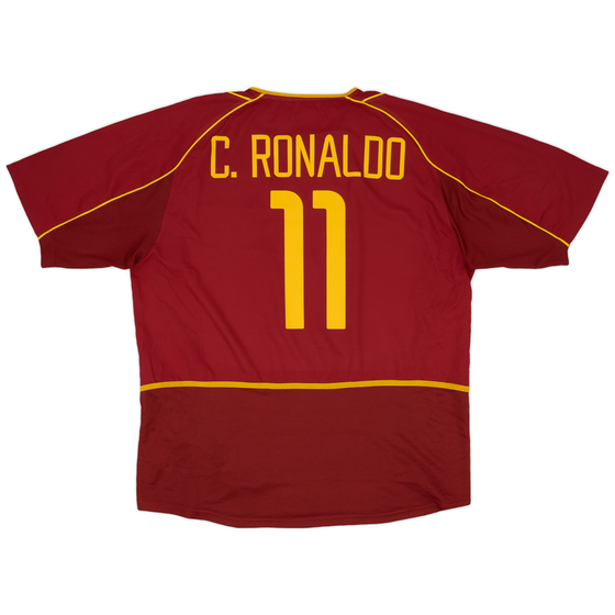 2002-04 Portugal Home Shirt C.Ronaldo #11 - 9/10 - (XL)