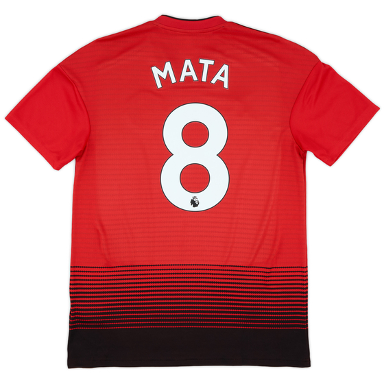 2018-19 Manchester United Home Shirt Mata #8 - 9/10 - (M)