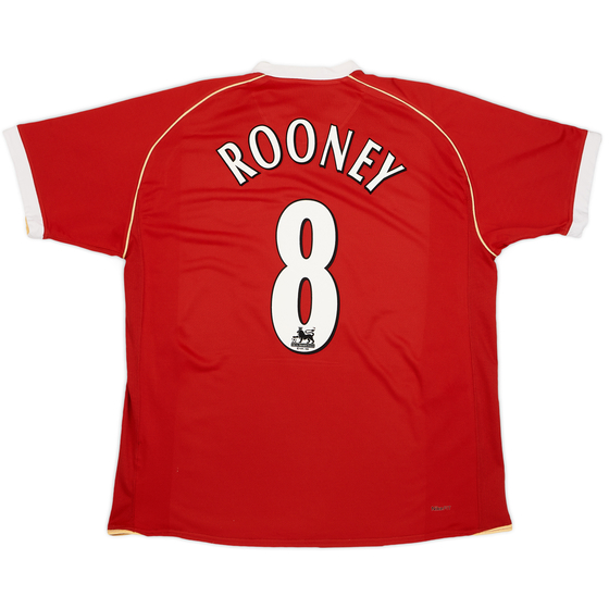 2006-07 Manchester United Home Shirt Rooney #8 - 8/10 - (XL)