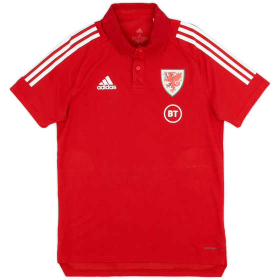 2021-22 Wales adidas Polo Shirt - 9/10 - (S)