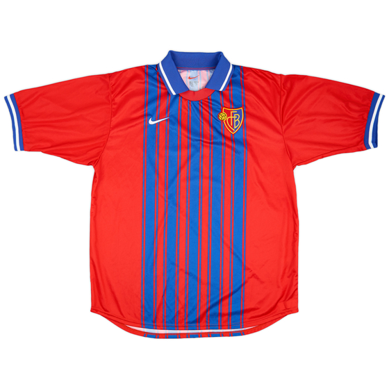 1999-00 FC Basel Signed Home Shirt - 9/10 - (XL)