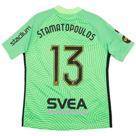 2021 AIK Stockholm Player Issue GK S/S Shirt Stamatopoulos #13 - 7/10 - (L)