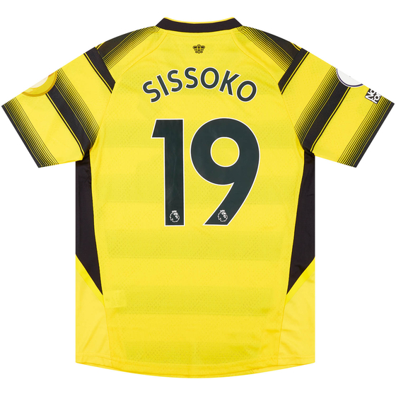 2021-22 Watford Match Issue Home Shirt Sissoko #19 (v Man Utd)