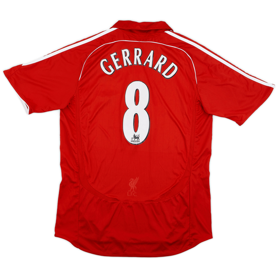 2006-08 Liverpool Home Shirt Gerrard #8 - 5/10 - (L)