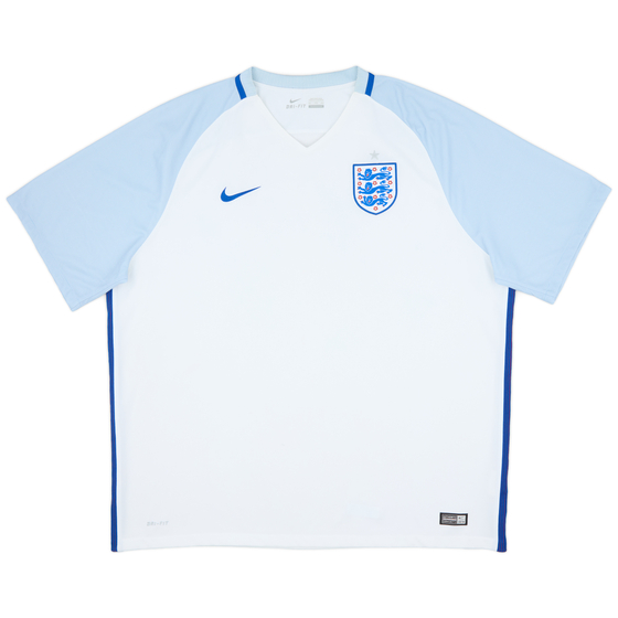 2016-17 England Home Shirt - 8/10 - (3XL)