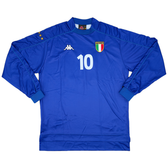 1998-99 Italy Home L/S Shirt #10 - 8/10 - (XL)