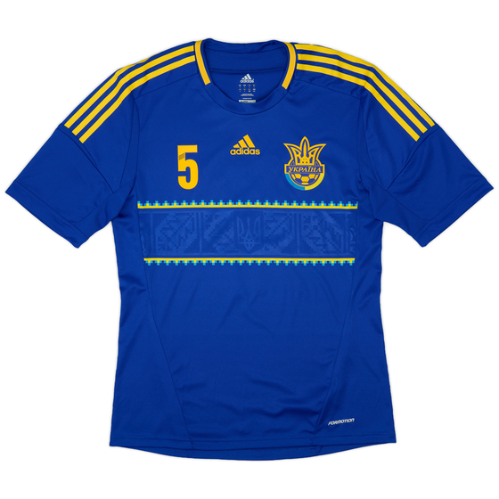 2011-13 Ukraine Player Issue Away Shirt #5 - 9/10 - (L)