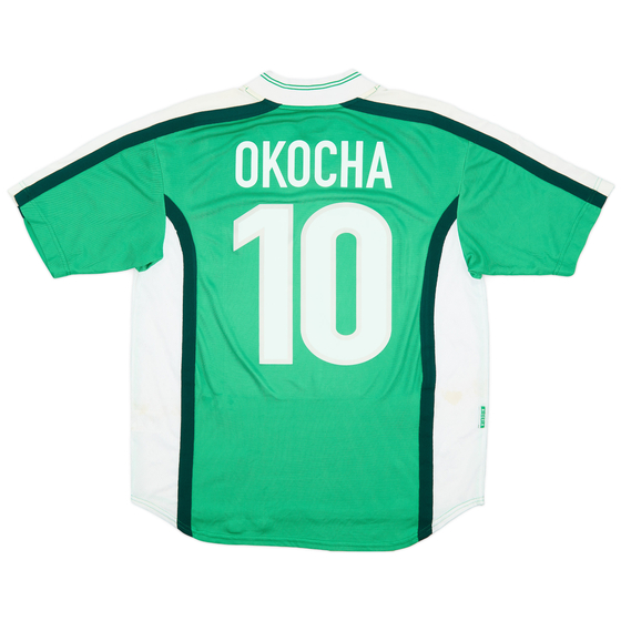 1998-00 Nigeria Home Shirt Okocha #10 - 6/10 - (L)