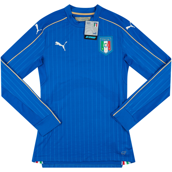 2016-17 Italy Player Issue Home L/S Shirt (ACTV Fit)