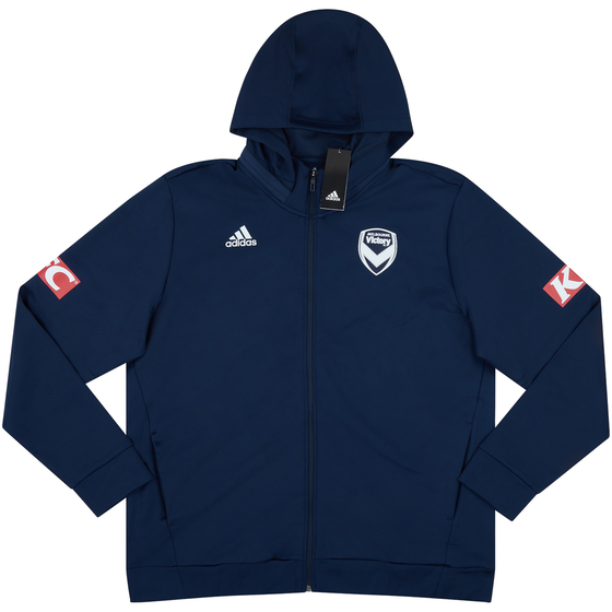 2017-18 Melbourne Victory adidas Hooded Training Top (XXL)