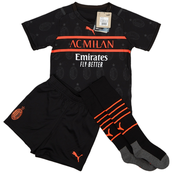 2021-22 AC Milan Third Full Kit - (Little Kids)