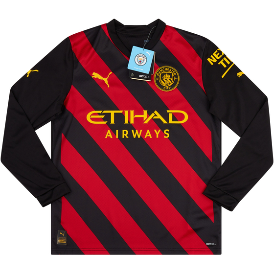 2022-23 Manchester City Away L/S Shirt (5-6 Years)