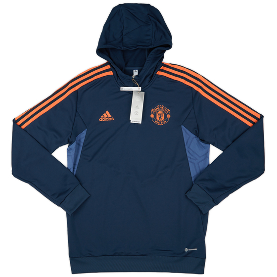 2022-23 Manchester United adidas 1/4 Zip Track Hooded Top