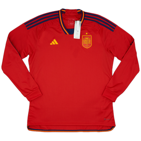 2022-23 Spain Home L/S Shirt (3XL)