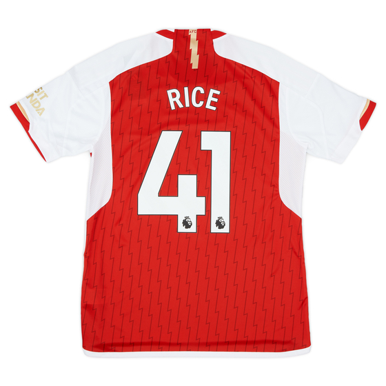 2023-24 Arsenal Home Shirt Rice #41