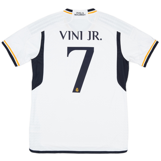 2023-24 Real Madrid Authentic Home Shirt Vini Jr #7