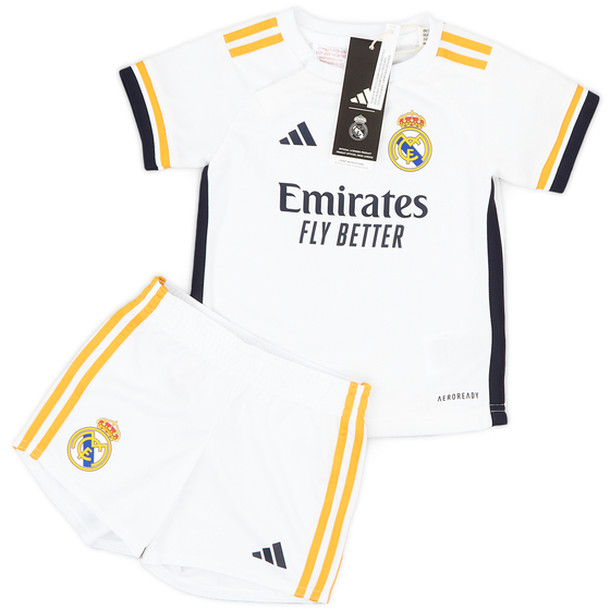 2023-24 Real Madrid Home Shirt & Shorts Kit (12-18 Months)
