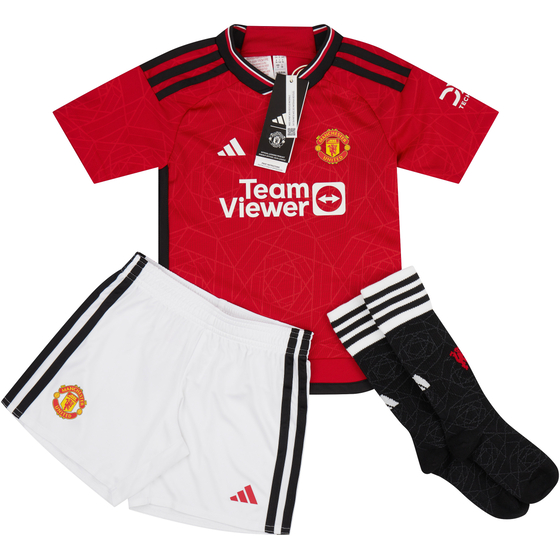 2023-24 Manchester United Home Full Kit Little Kids