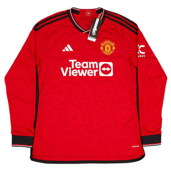 2023-24 Manchester United Home L/S Shirt