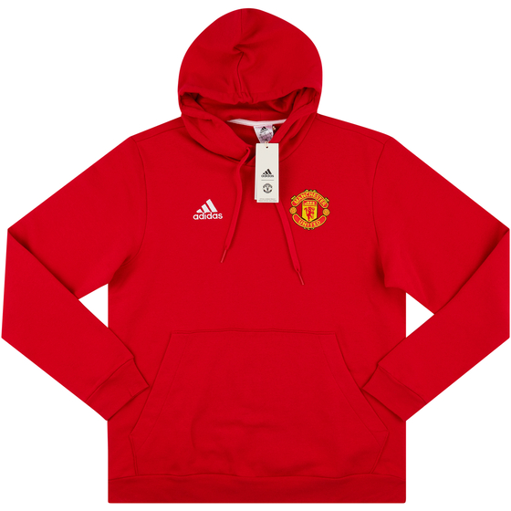 2023-24 Manchester United adidas DNA Hooded Sweat Top