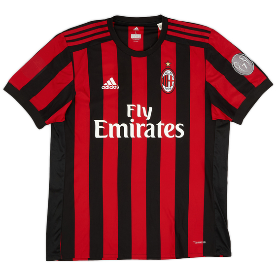 2017-18 AC Milan Home Shirt - 5/10 - (L)