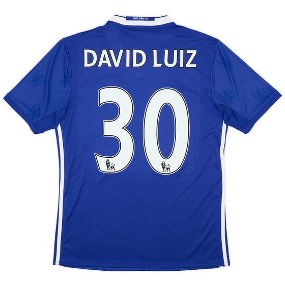 2016-17 Chelsea Home Shirt David Luiz #30 (M)