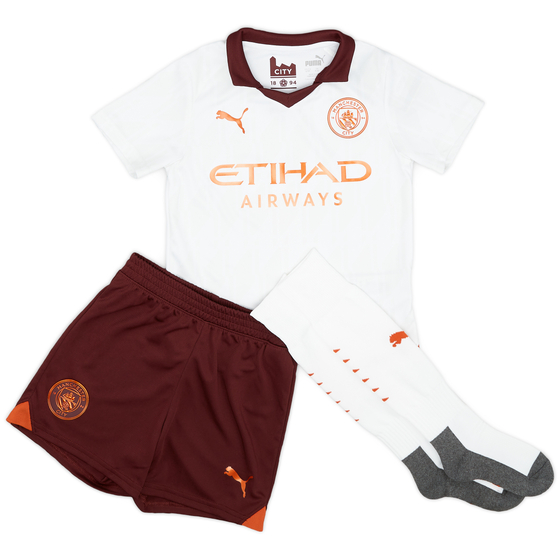2023-24 Manchester City Full Away Kit - (Little Kids)