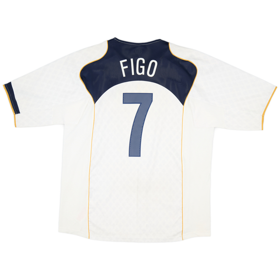 2004-06 Portugal Away Shirt Figo #7 - 7/10 - (XL)