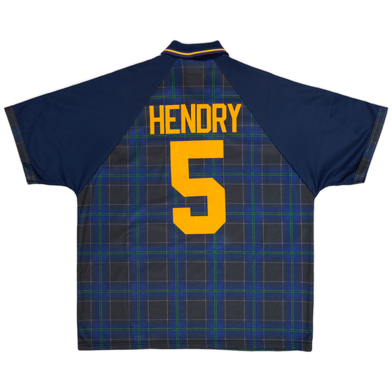 1994-96 Scotland Home Shirt Hendry #5 - 9/10 - (XXL)