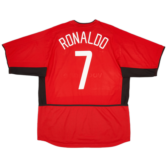 2002-04 Manchester United Home Shirt Ronaldo #7 - 5/10 - (XL)