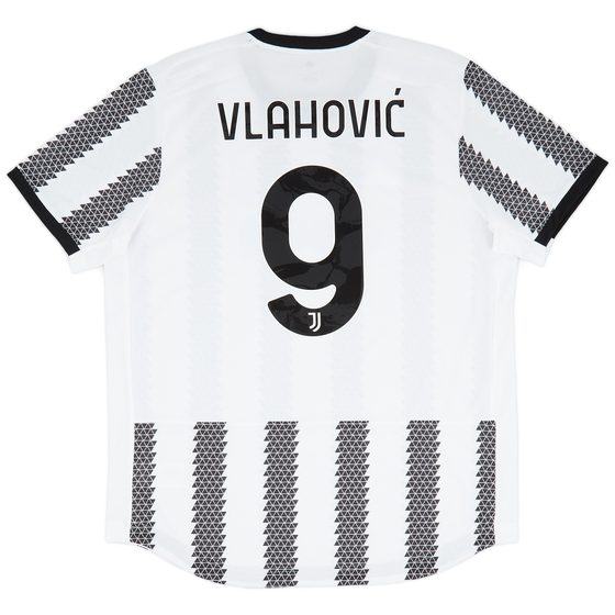 2022-23 Juventus Authentic Home Shirt Vlahović #9