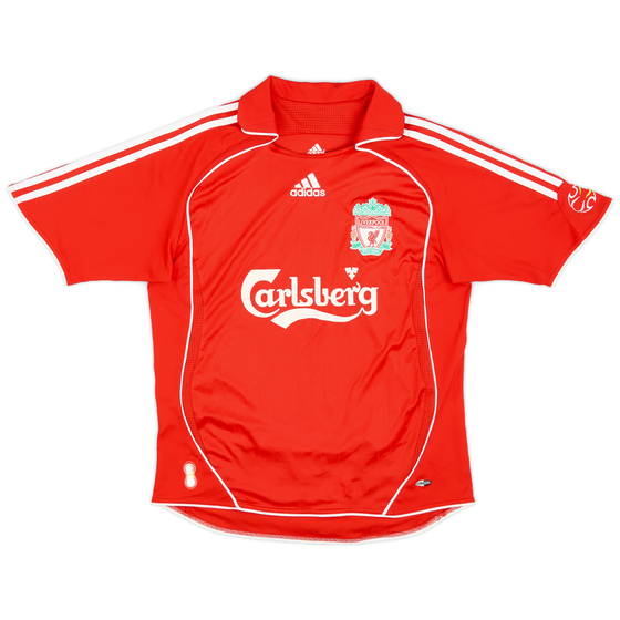2006-08 Liverpool Home Shirt - 7/10 - (L.Boys)
