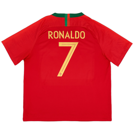 2018-19 Portugal Home Shirt Ronaldo #7 - 8/10 - (XXL)