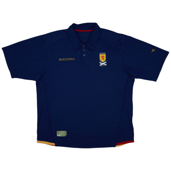 2007-08 Scotland Diadora Polo Shirt - 7/10 - (XXL)