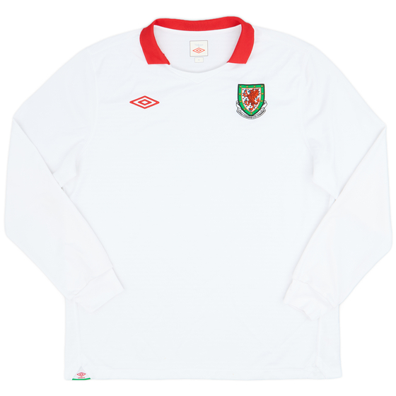 2010-11 Wales Away L/S Shirt - 9/10 - (XL)